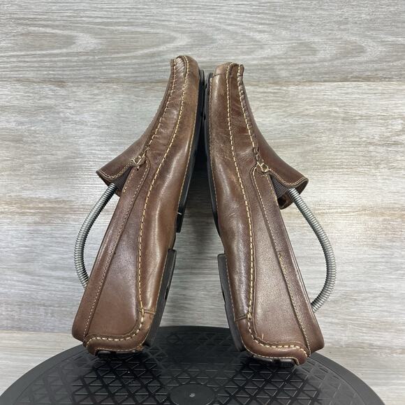 Clarks Men's Markman Way Brown Leather Driving Loafers Size 11 M - Picture 8 of 9